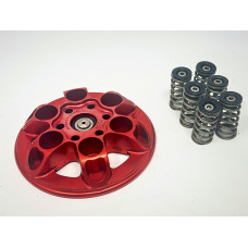 SpeedyMoto Shinobi Pro Ducati Pressure Plate, Red (All Ducati Dry Clutch)