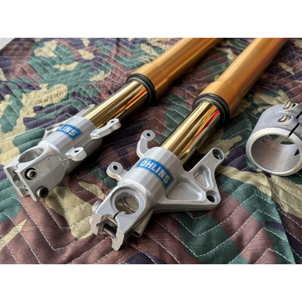 OEM Ducati Ohlins forks FG8850 w/ Lower Clamp for all 748/916/996/998