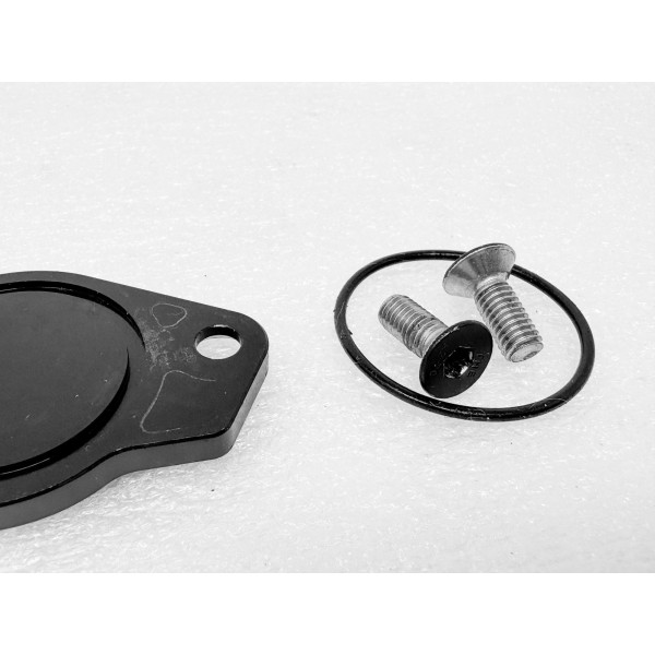 SPEEDYMOTO Ducati Crankcase Inspection Cover Billet Star (Black)