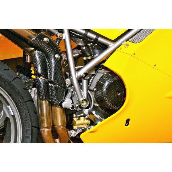 Rare Ducati Performance SBK Carbon Fiber Heel Guards Set 748RS 996RS 998RS Corse
